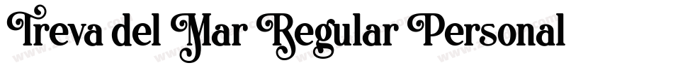 Treva del Mar Regular Personal Use Only字体转换